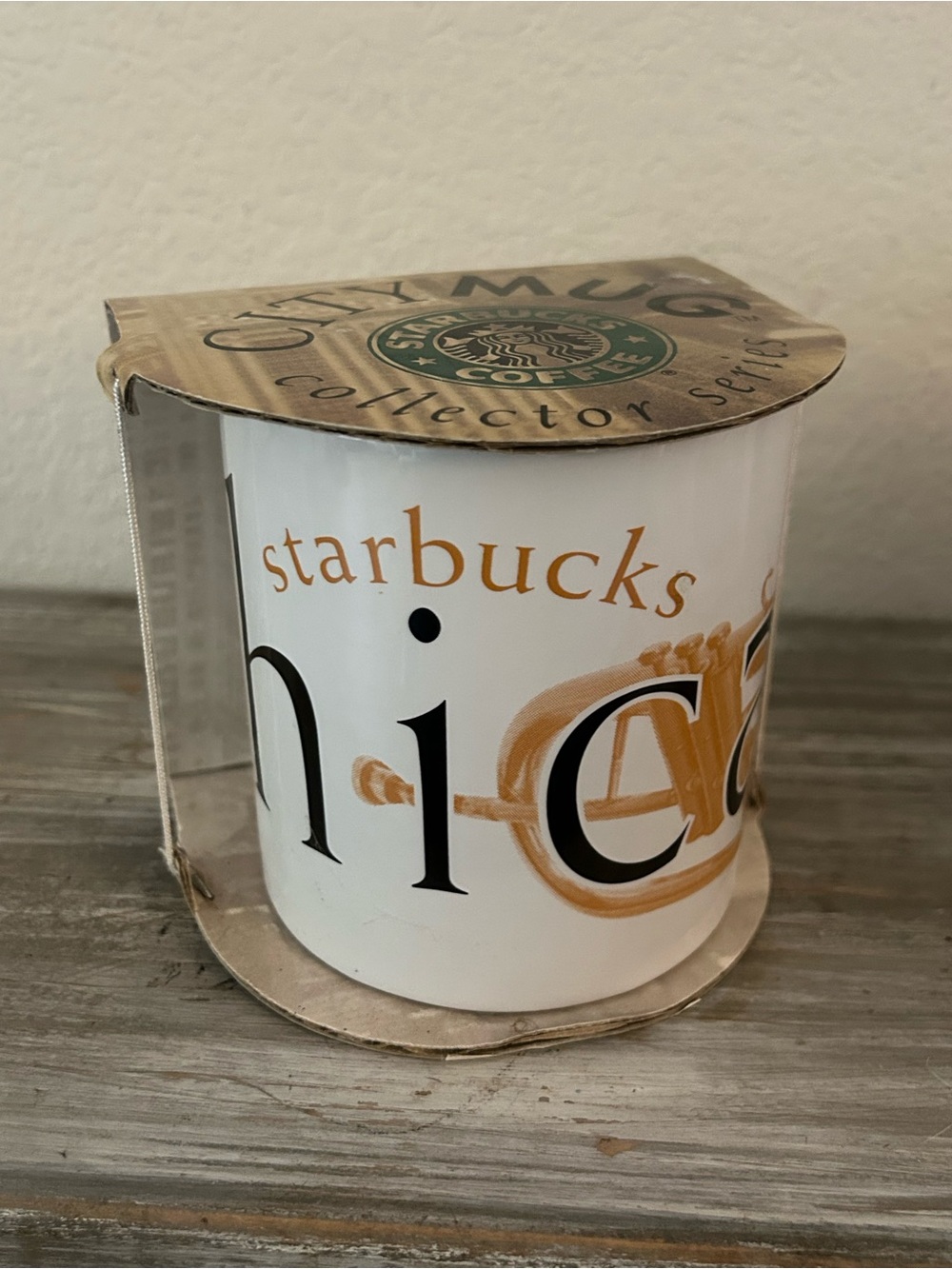 NEW Starbucks 1994 Coffee Mug, CHICAGO, City Mug Collector Series